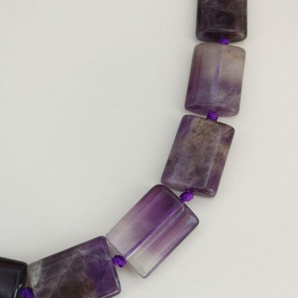 Raw amethyst Geometric necklace 19 Inches 🆕 - Picture 4 of 8